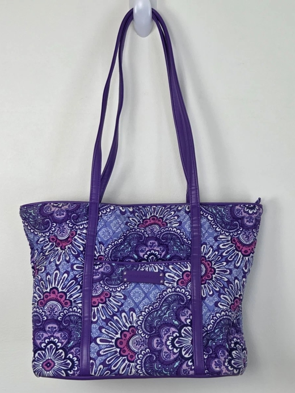 Vera Bradley Purple Floral Quilted Tote